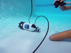 One of the hottest babes Katya Nakolkina in the pool