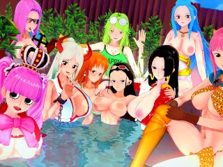 Luffy Fode Todas as Garotas De Uma Peça Até Gozar Dentro - Compilação Anime Hentai 3d