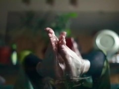 Oily milf soles show -foot fetish