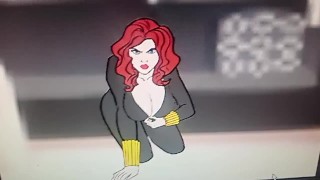 La vedova nera tira fuori le sue tette (Sneak Peek) Avengers Cartone Animato Porno