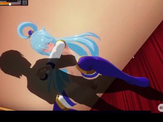 creampie, konosuba aqua hentai, anal, ass fuck