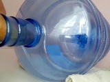 could not resist and passionately fucked a water cooler! big cock and bootle cumshot💦