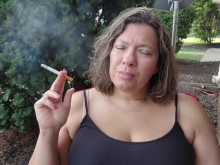 Silent Smoking a Newport Cork Cigarette