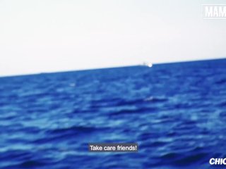 MAMACITAZ - Huge Tits MILF Gina Snake Drains Cock Of Cum On A Boat Full Scene