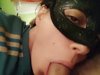 I Masturbate on her Face, but she can't help but Lick it and then she Squirt Me.