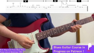 B.B. King Lick 9 From Blues Boys Tune Live At Montreux 1993 / Blues Guitar Lesson
