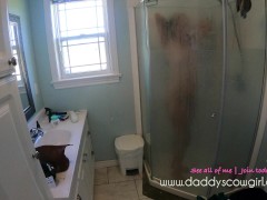 Video Sexy hotwife fucks herself in the shower and cums all over her showerhead | DADDYSCOWGIRL