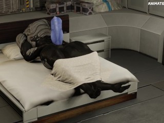 Male Turian Bed Growth Hyper Animation