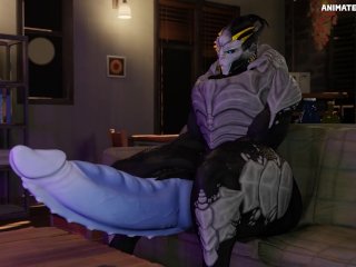 Turian Ass Growth Hyper Animation