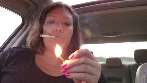 Fumando no meu carro Sunset com Dirty Talk