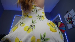 A 500-Spanking Ass In A Lemon Dress