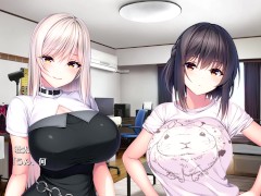 【エロゲー Role player:とろろ姉妹の粘膜ポトレ(体験版)動画3】二人のムチムチ爆乳下着姿がエロすぎる！そして採寸を始めるが・・(爆乳コスプレイヤー抜きゲー ぐりぐちゃLIVE！実況プレイ - Screenshot 10 of 16 - 抜きゲー