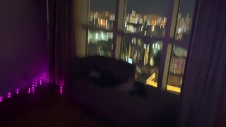 Great fuck at the height of the city