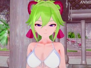 Follando a Kuki Shinobu De Genshin Impact Hasta Creampie - Anime Hentai 3d Sin Censura