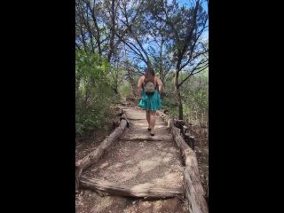 BOOTY FLASHING ON A HIKE!! 💋🏕️