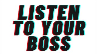 Audio-Only Teaser Allowing Boss To Screw You In Order To Keep Your Job