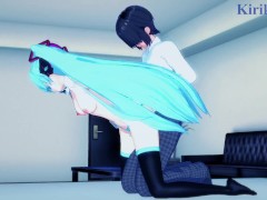 Hatsune Miku and I have intense sex in the bedroom. - VOCALOID Hentai