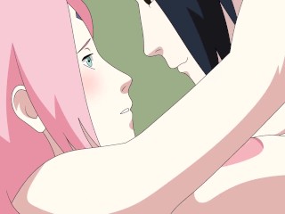 Sakura En Sasuke Seks Deel 2 Naruto Kunoichi Jonge Hentai Animatie Tieten Creampie Sperma Anime Groan