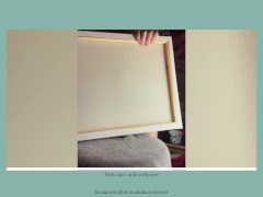 Painting in the studio