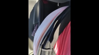 DiaperedSlaveA - Boquete com fraldas no carro