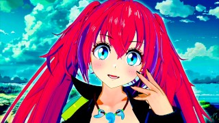 Baiser Milim Nava de That Time I Got Reincarnated as a Slime Jusqu'à Ejac Interne - Anime Hentai 3d