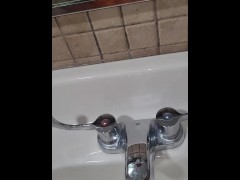 I decided to return and cum in the bathroom at work