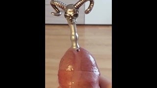 Devil sounding rod cumshot