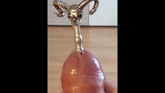 Devil sounding rod cumshot