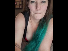 POV of Molly Locke jerking your cock and talking dirty to her plaything.