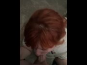 Preview 6 of Redhead GF makes eye contact while sucking dick