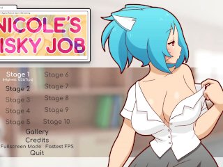 Nicole Risky Job [Hentai Game PornPlay] Ep.1 MILFCamgirl Sex Simulation