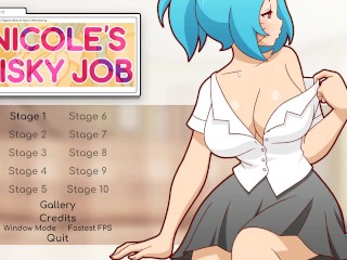 Nicole Risky Job [hentai Game PornPlay ] Ep.1 MILF Camgirl Sex Simulation