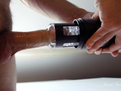 My husband and his big dick are trying Sohimi automatic male masturbator ! Nice cumshot :) SOHIMI !!