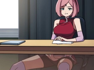 Kunoichi Trainer - Ninja Naruto Trainer - Parte 80 - Sakura Se Masturbando Debaixo Da Mesa Por LoveSkySanX