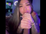 Asian IG Model Sucks Boyfriends Cuck for Onlyfans - Pornhub.com