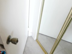 Video Caught watching stepmom in the bathroom and she likes it!