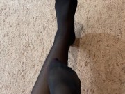 Preview 4 of Fetish transparent tights.Sexy legs