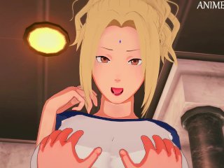 Fucking Lady Tsunade from Naruto Until Creampie - Anime Hentai 3d Uncensored