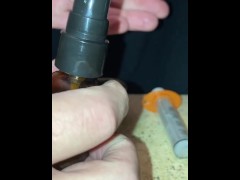 DIY spray cum lube using 5.5 tablespoons of my own cum