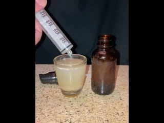 DIY Spray Cum Lube using 5.5 Tablespoons of my own Cum