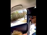 Preview 5 of Uber Passenger Give Sloppy Head - Blowjob - Throat Goat