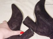 Preview 6 of Feet teasing in tall boots then showing my thong and pussy!