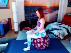 Video Yoga ball workout. Join my lifetime  to chat with me link on profile
