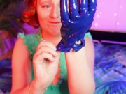 Preview 5 of Latex Ripped Damaged Gloves - Destroyed Rubber Gloves - Fetish video