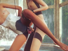 Yaoi Femboy - Fer bareback in spa