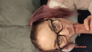 Peachy Sanchez The Sexy Young Nerd Returns Home To Suck Xxl Dick Deep Cum In His Mouth With A HUGE LOAD