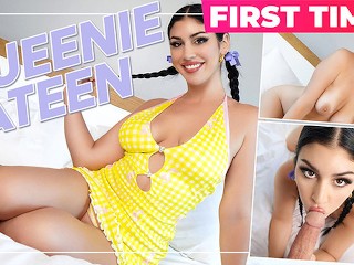 TeamSkeet - Busty Latina Amateur Queenie Sateen Comparte Sus Fantasías Sucias En Su Primera Entrevista