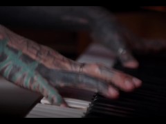 Anuskatzz first music video-timate cinematic piano play- Erotic