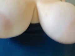 BBW Boob Play at work