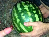 Fucked a WATERMELON in the Forest with two DICKS!!!! Crazy gay porn!!!